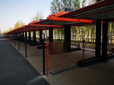 Dubbele-Verticale parkeeroplossing met dubbele kolommen