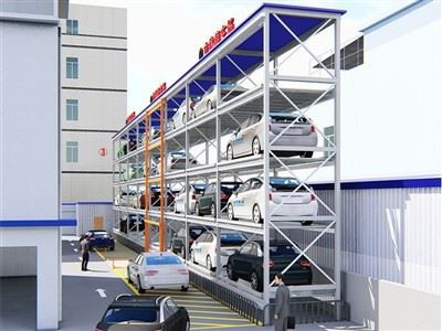Tunnelgangpad stapelen Geautomatiseerd parkeren